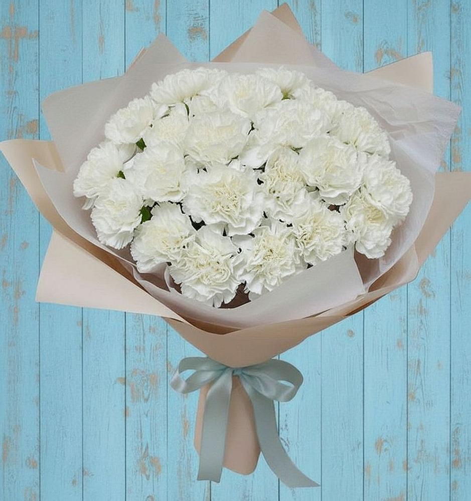 Букет цветов из: Гвоздики в Красном Сулине