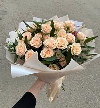 Букет Кремовые розы Латте в Красном Сулине