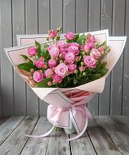 Букет Розовый кустик #REPLACE_PRED# Красном Сулине