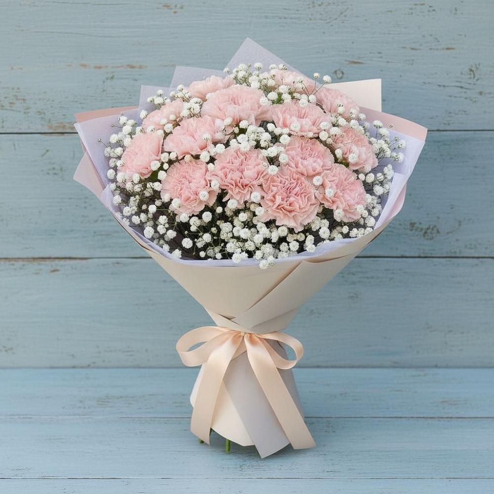 Букет цветов из: Гвоздики в Красном Сулине