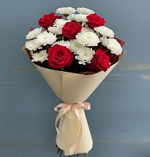 Букет цветов из:  Розы и Хризантемы в Красном Сулине