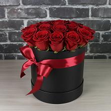 Цветочная композиция из Розы в шляпной коробке в Красном Сулине