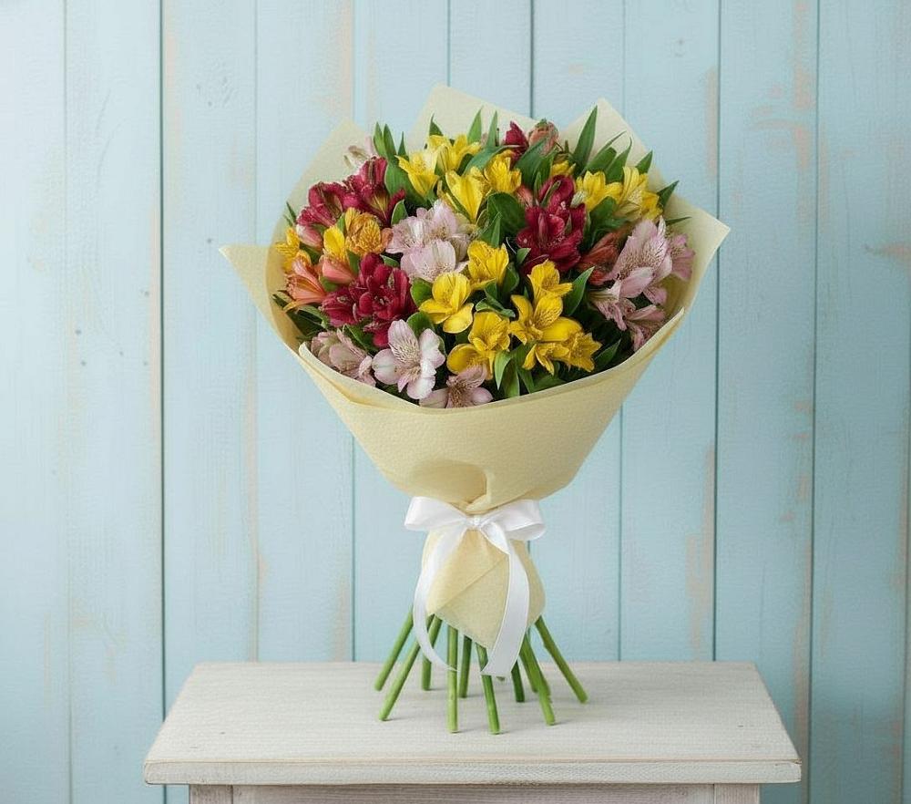 Букет цветов из: Альстромерии в Красном Сулине