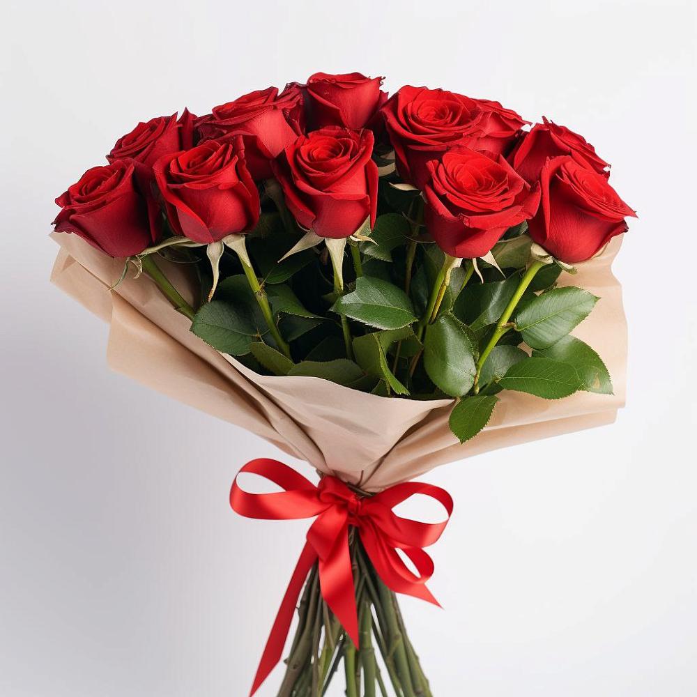Букет 11 Красных роз Эдлесс Лав в Красном Сулине