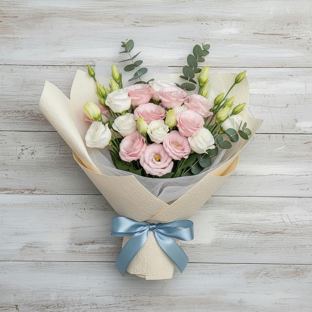 Букет цветов из: Лизиантусы в Красном Сулине